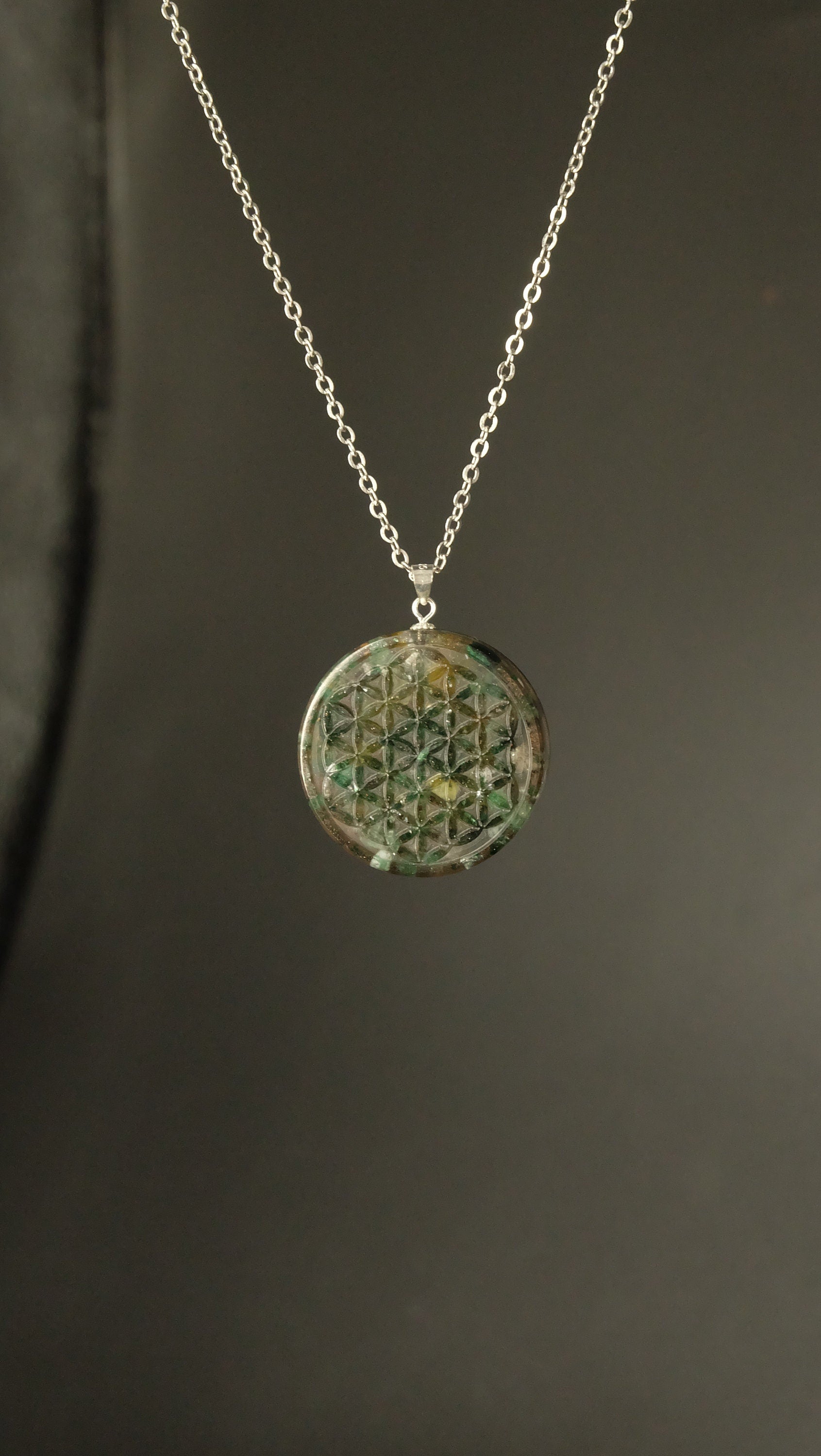 Unisex Schmuck Orgonit Anhänger von Hand gefertigt Schutz vor Strahlung und Harmonisierung der Aura