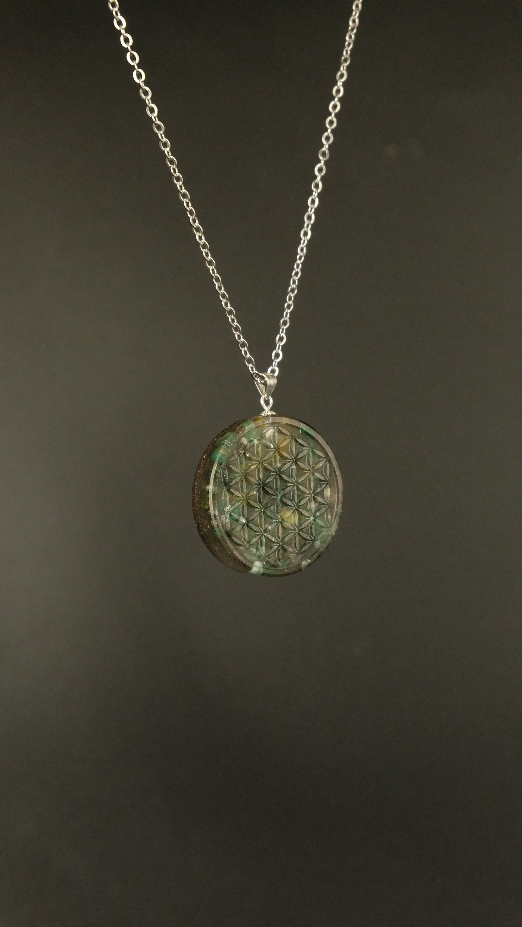 Unisex Schmuck Orgonit Anhänger von Hand gefertigt Schutz vor Strahlung und Harmonisierung der Aura
