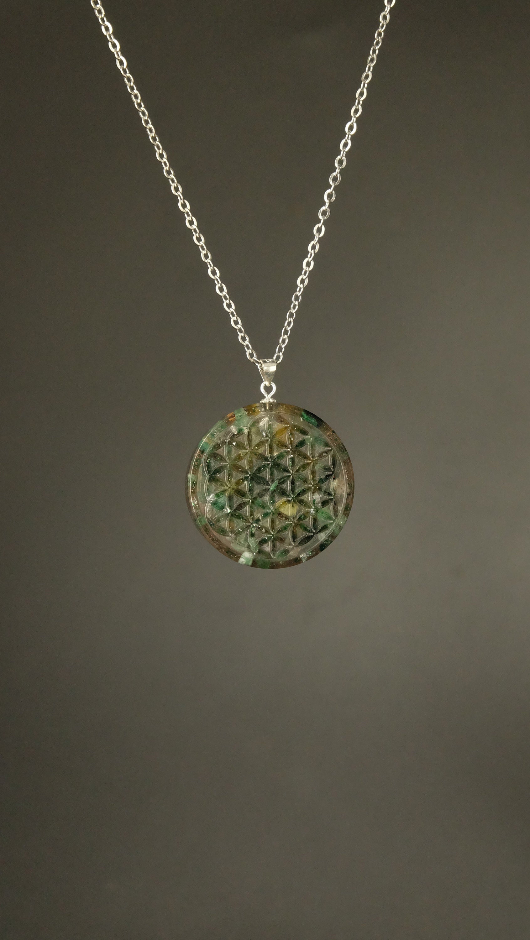 Unisex Schmuck Orgonit Anhänger von Hand gefertigt Schutz vor Strahlung und Harmonisierung der Aura