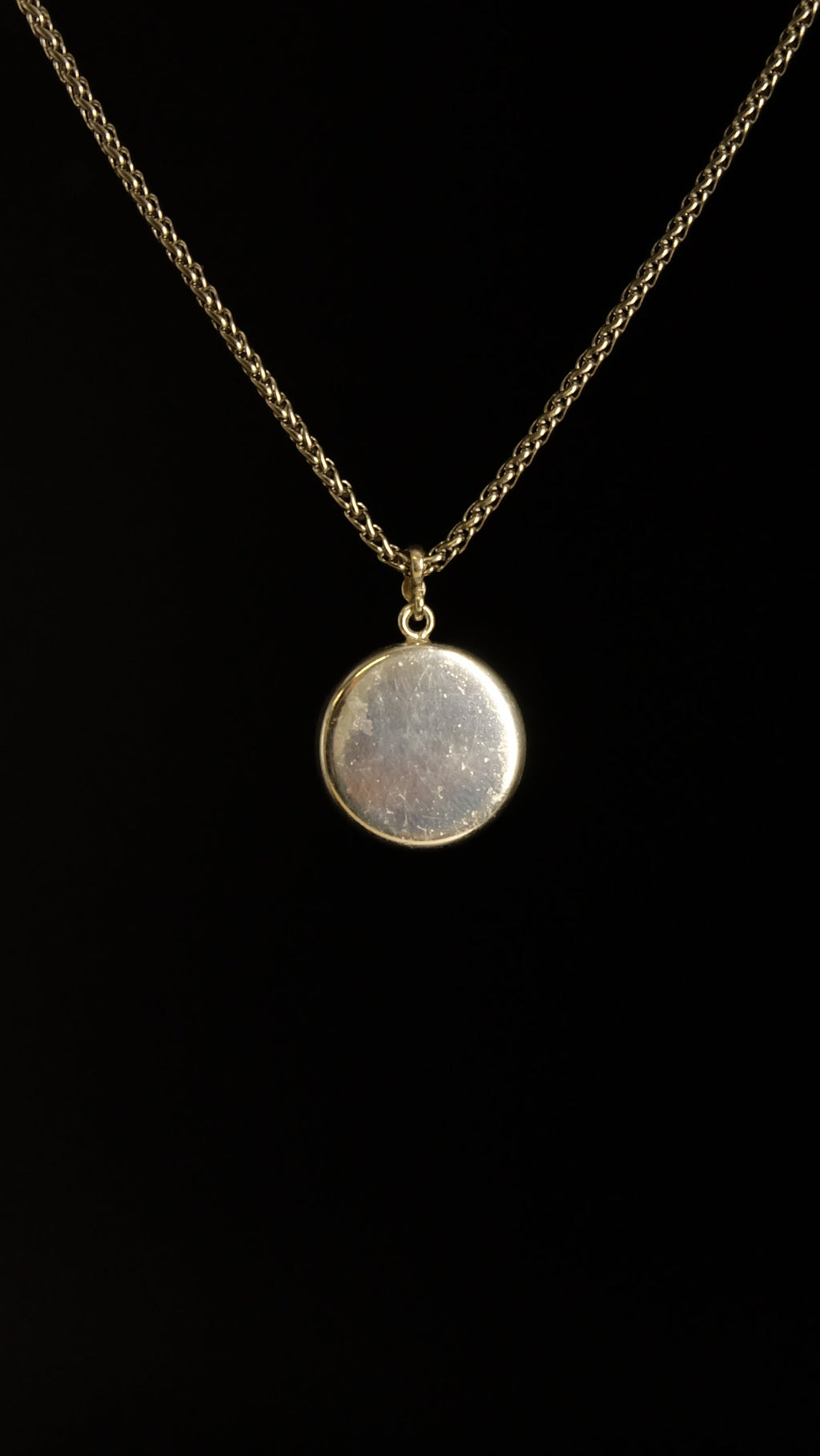 21mm 925 Sterling Silber Amulett mit Opal und Edelschungit von Hand gefertigt in einer Schmuckmanufaktur in Deutschland