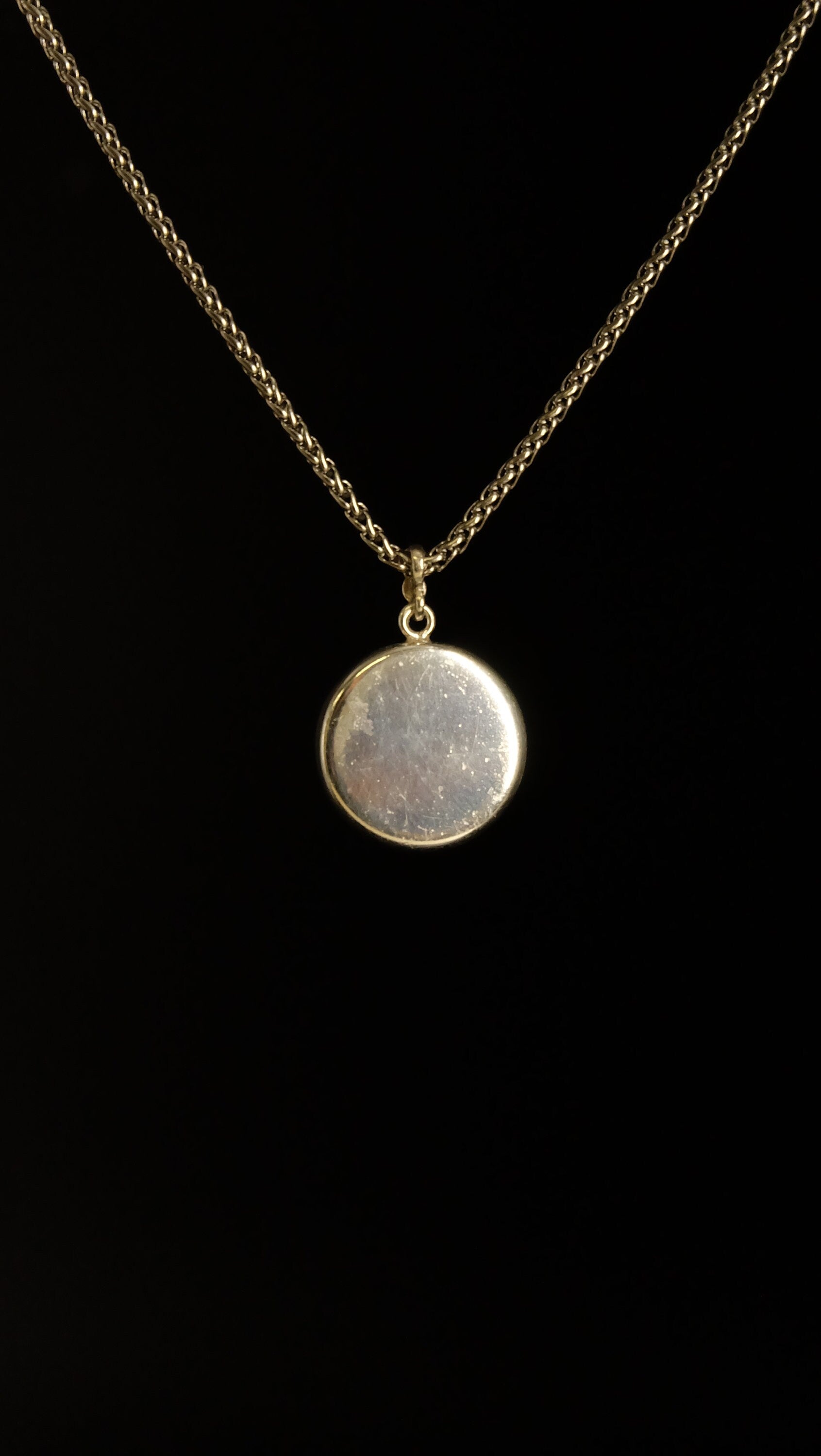 21mm 925 Sterling Silber Amulett mit Opal und Edelschungit von Hand gefertigt in einer Schmuckmanufaktur in Deutschland
