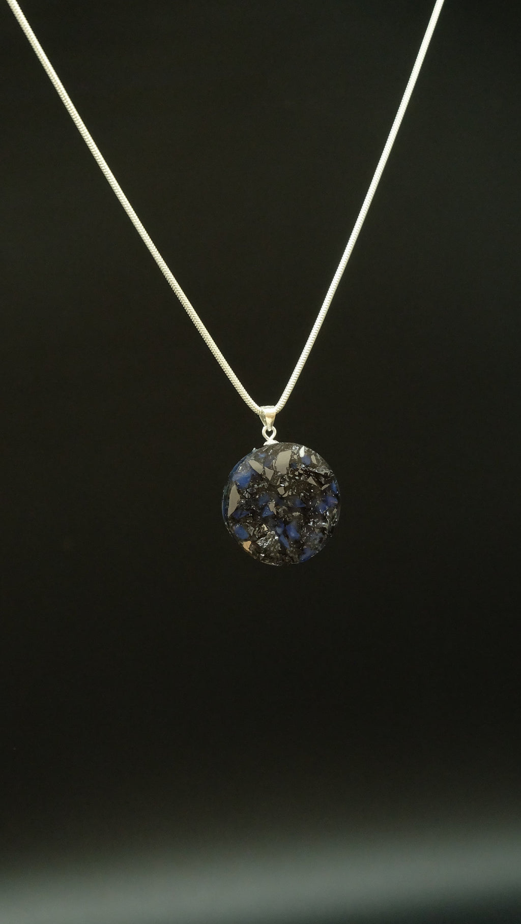Lebensblume Edelstein Schmuckanhänger Handgefertigtes Amulett Orgonit Heilige Geometrie Spiritueller Schmuck