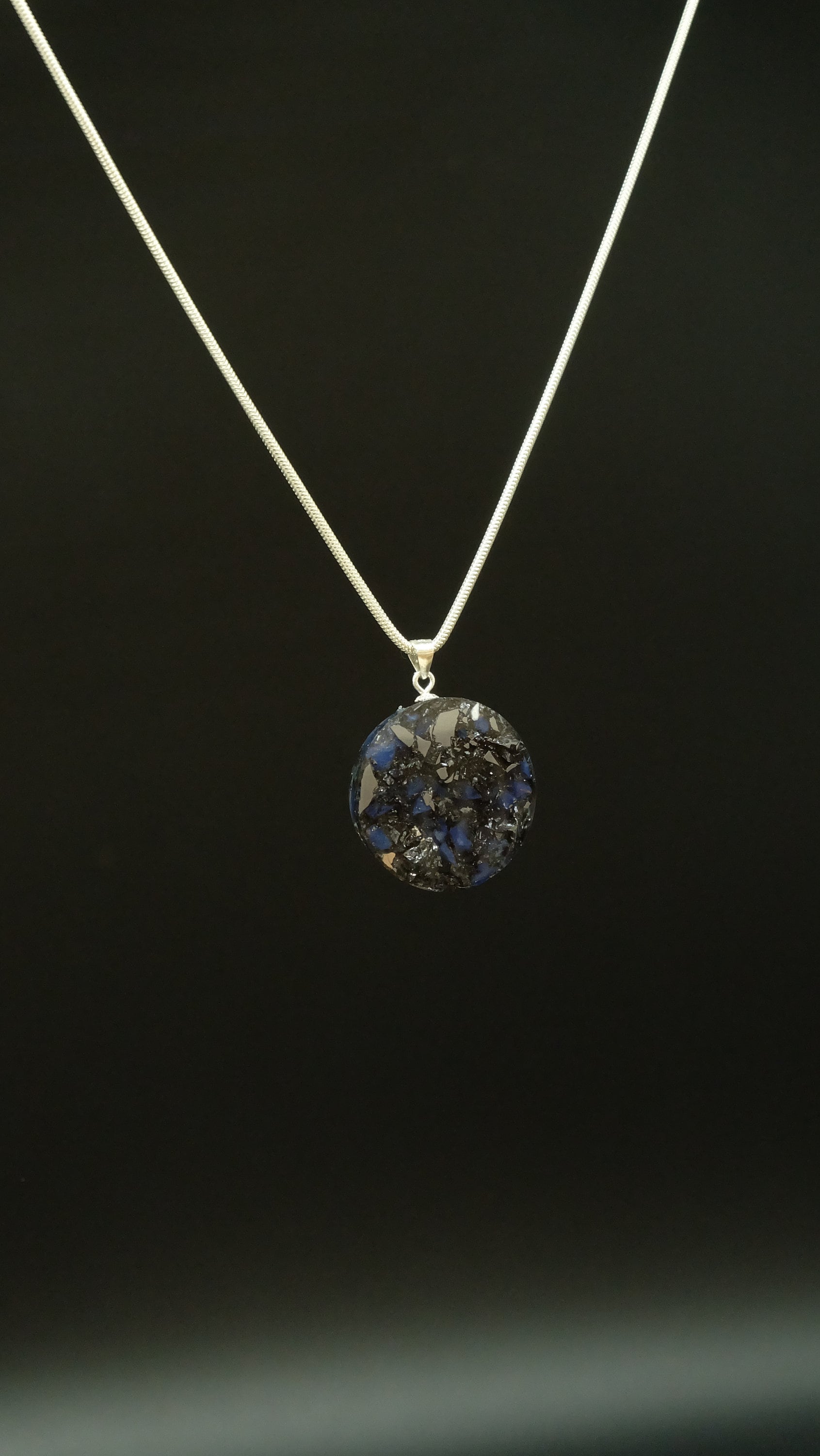 Lebensblume Edelstein Schmuckanhänger Handgefertigtes Amulett Orgonit Heilige Geometrie Spiritueller Schmuck