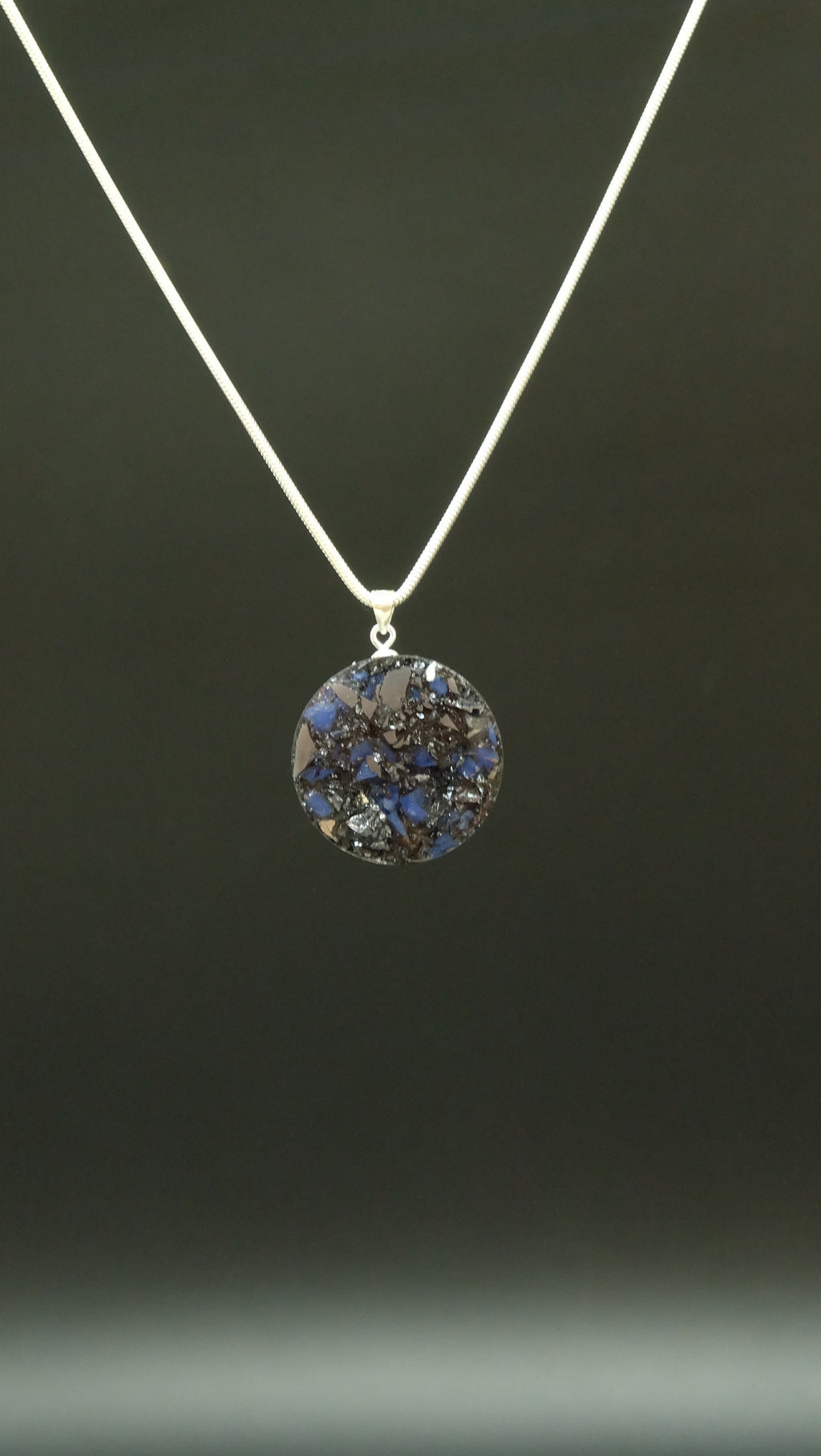 Lebensblume Edelstein Schmuckanhänger Handgefertigtes Amulett Orgonit Heilige Geometrie Spiritueller Schmuck