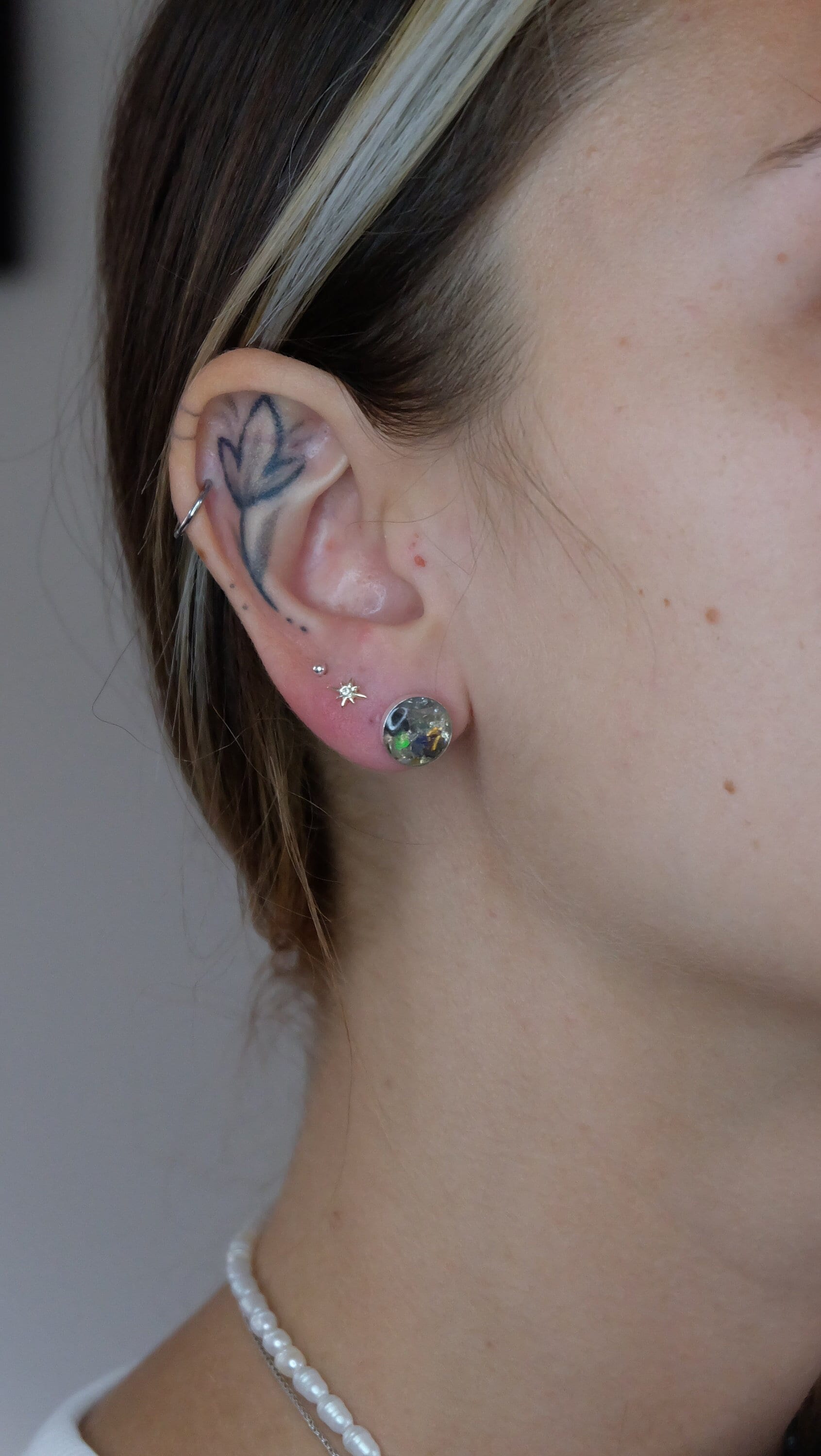 1x Paar Opal 925 Sterling Silber Schmuck Ohrstecker aus modernem Herstellungsverfahren hergestellt in Deutschland mit Edelopal 10mm