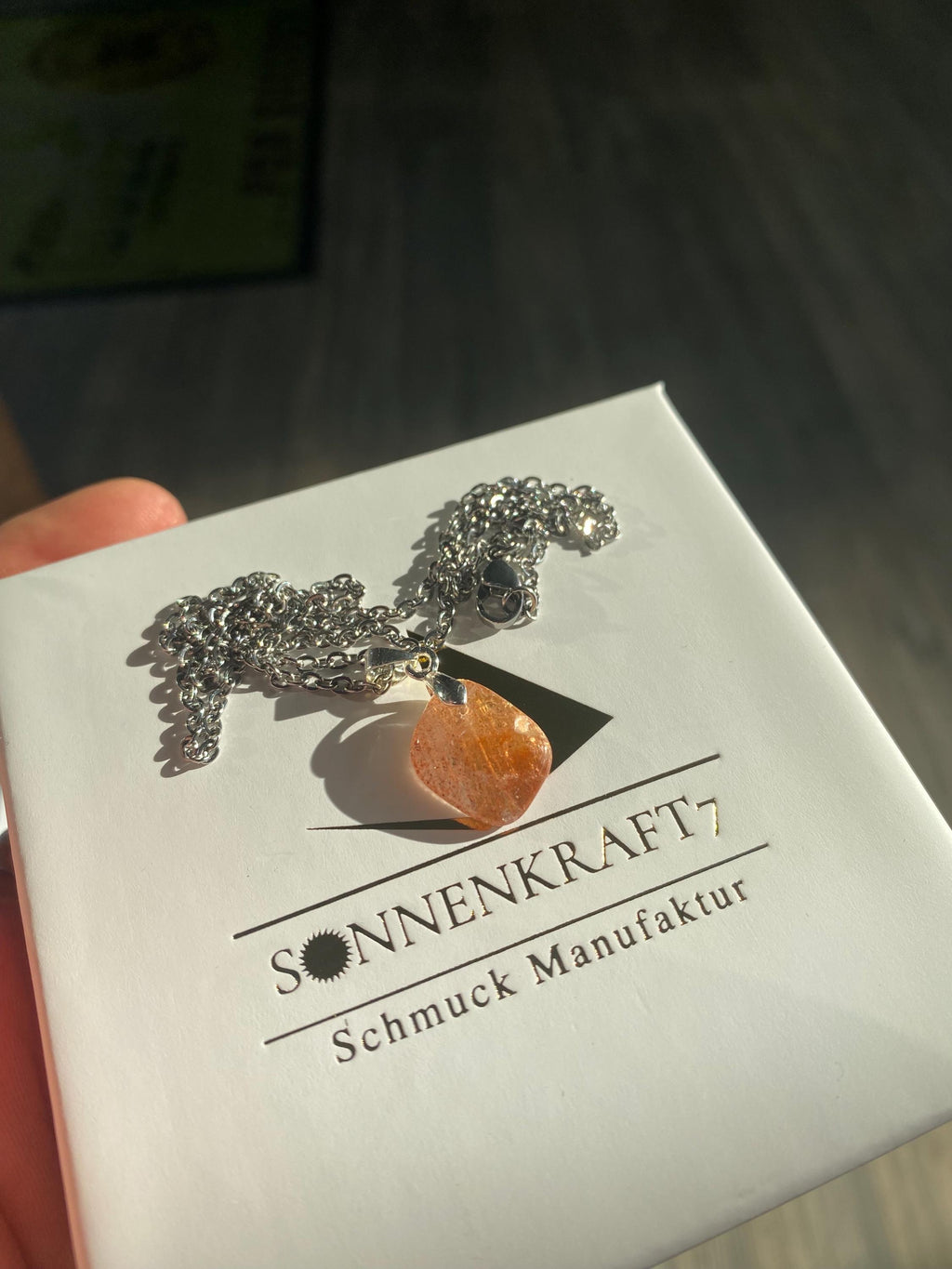 Sonnenstein Edelstein Anhänger in AAA Qualität von Sonnenkraft7 - Edelsteinschmuck