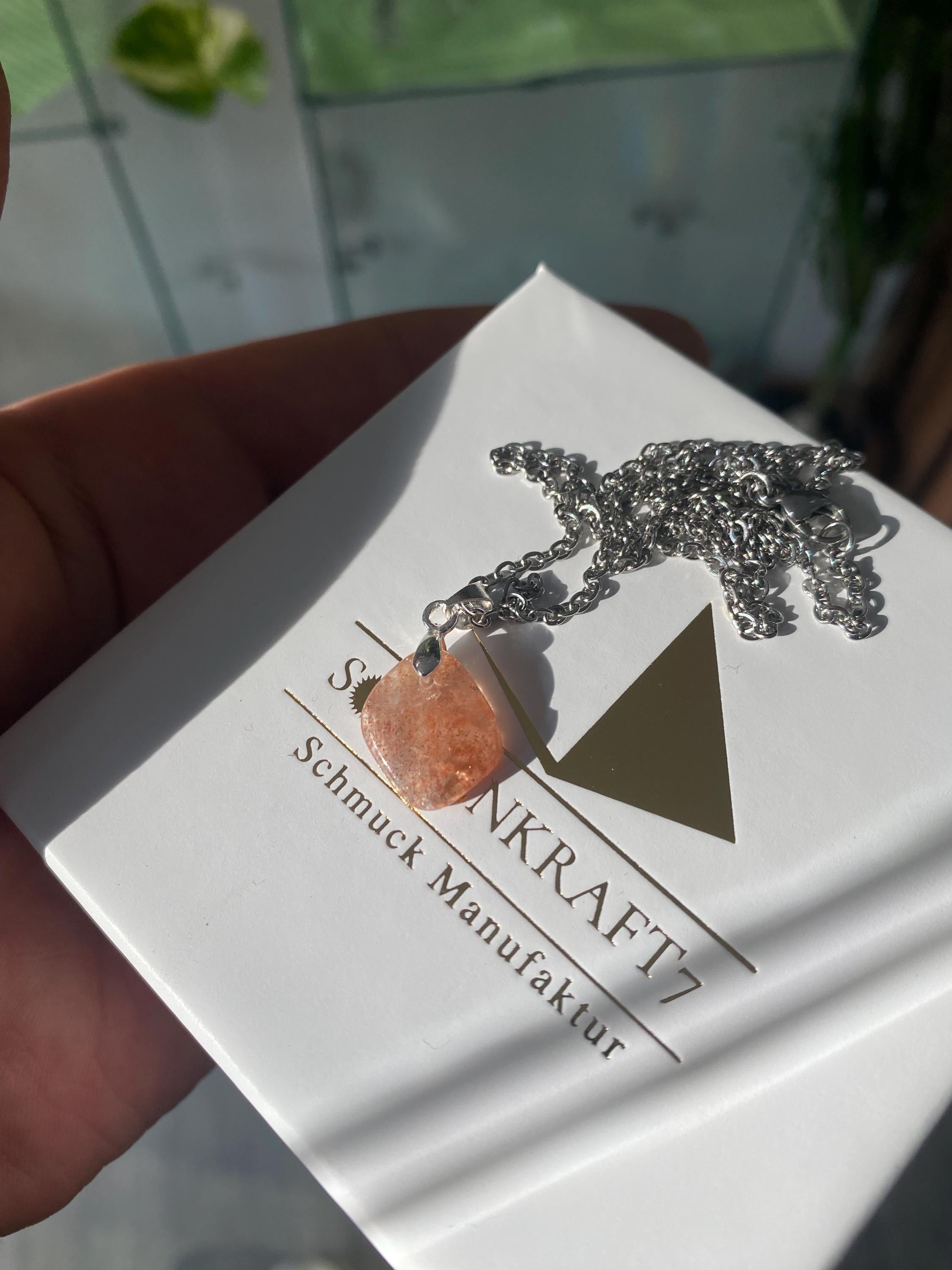 Sonnenstein Edelstein Anhänger in AAA Qualität von Sonnenkraft7 - Edelsteinschmuck