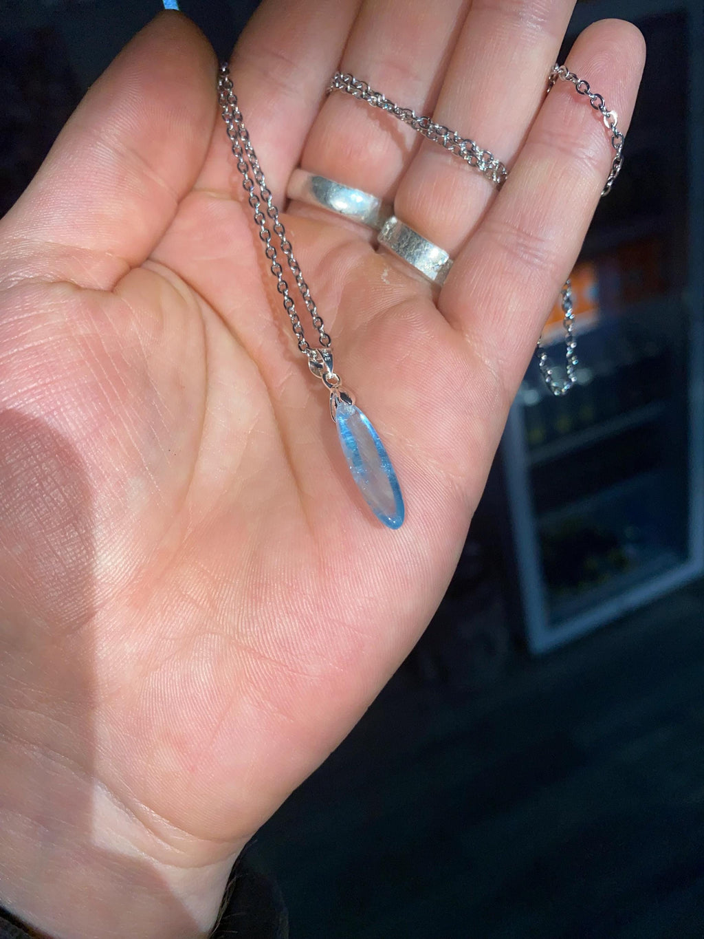 Topas Blau Edelstein Anhänger in AAA Qualität von Sonnenkraft7 - Edelsteinschmuck Blauer Topas Sehr selten - Sternzeichen Wassermann