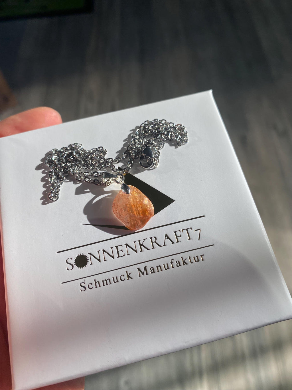 Sonnenstein Edelstein Anhänger in AAA Qualität von Sonnenkraft7 - Edelsteinschmuck