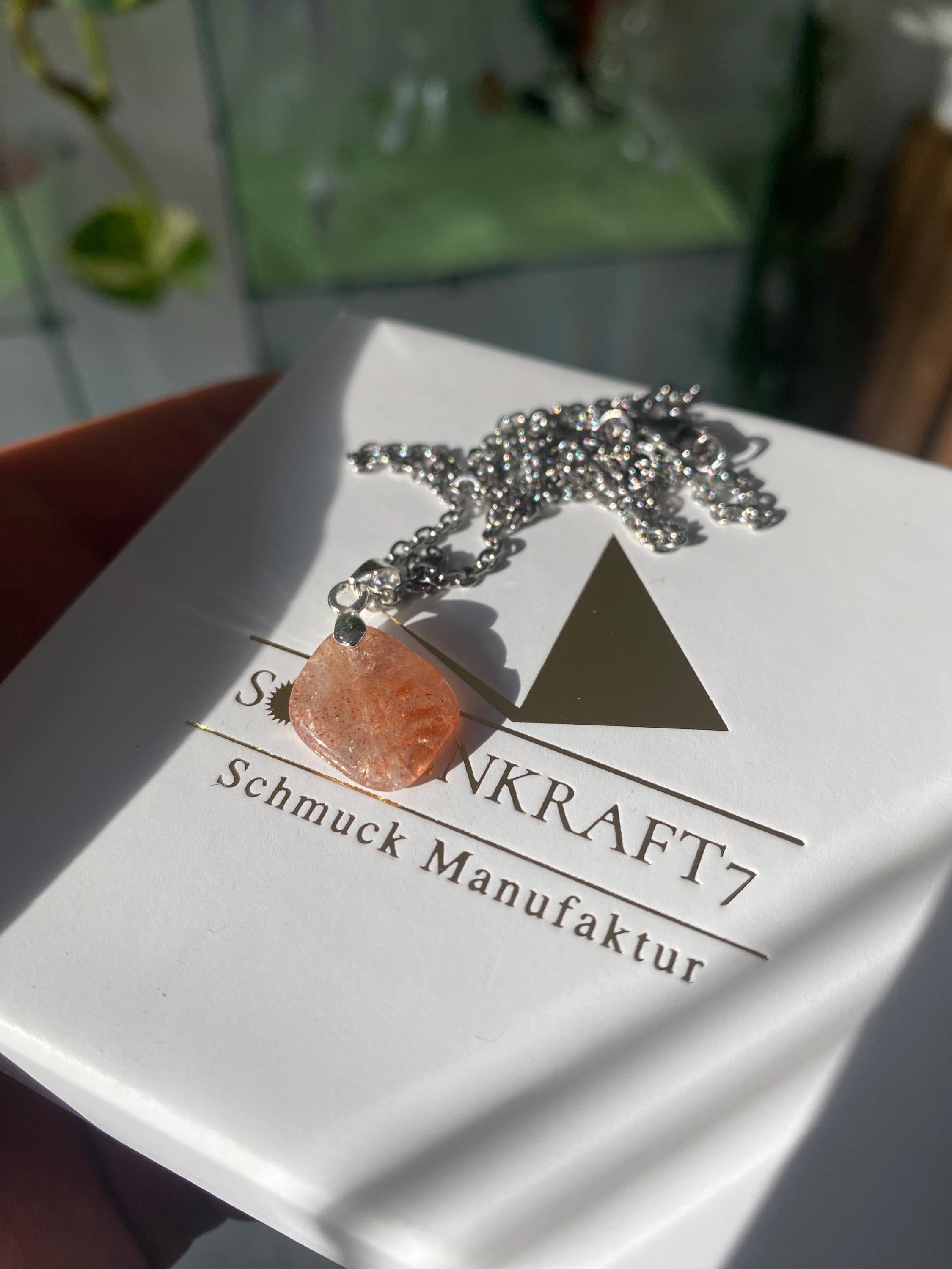 Sonnenstein Edelstein Anhänger in AAA Qualität von Sonnenkraft7 - Edelsteinschmuck