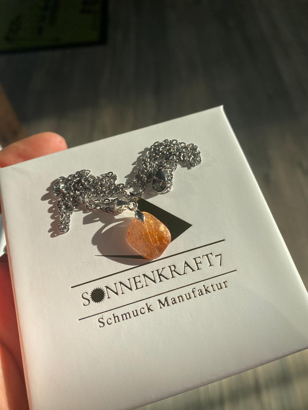 Sonnenstein Edelstein Anhänger in AAA Qualität von Sonnenkraft7 - Edelsteinschmuck