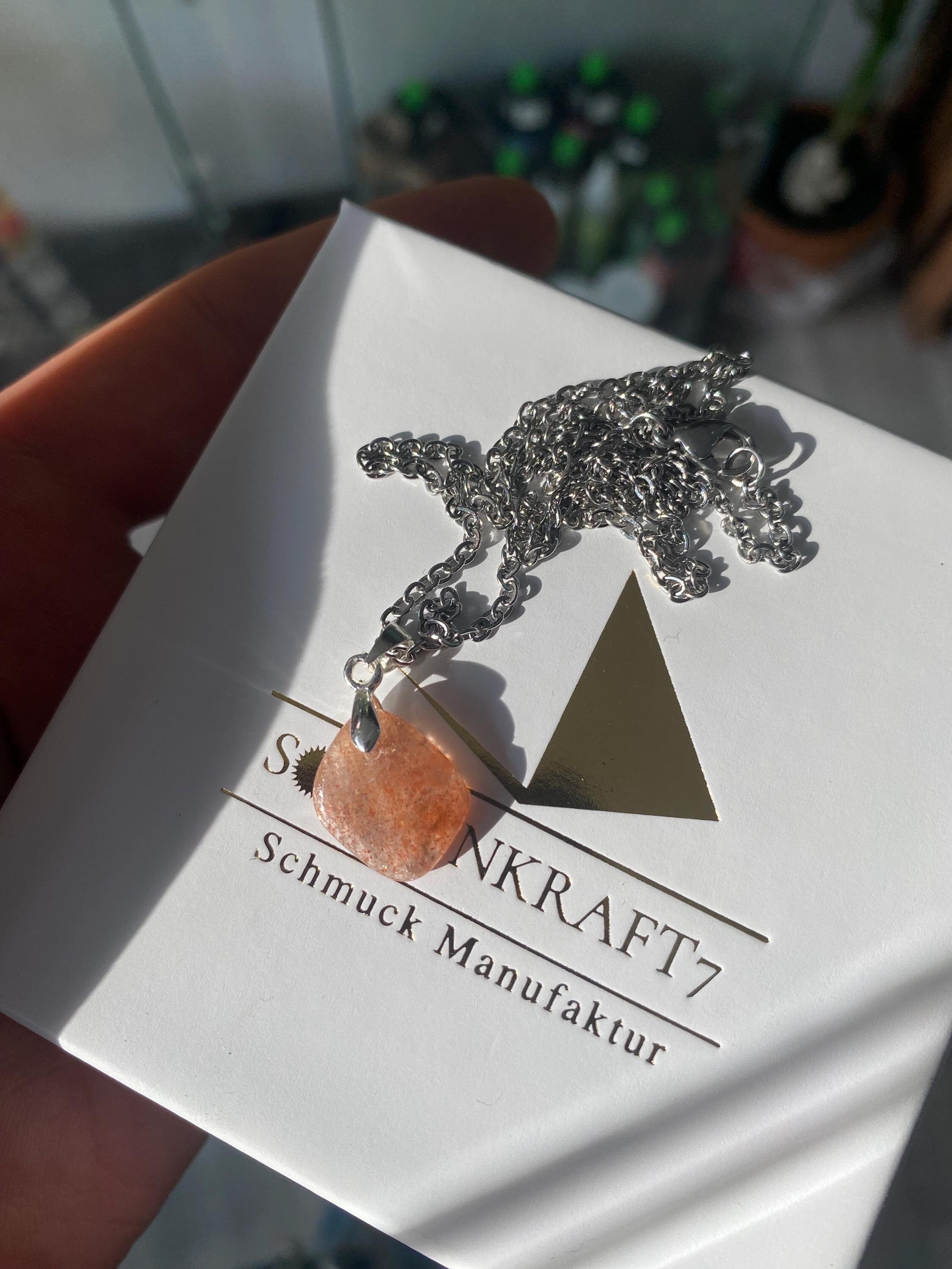 Sonnenstein Edelstein Anhänger in AAA Qualität von Sonnenkraft7 - Edelsteinschmuck
