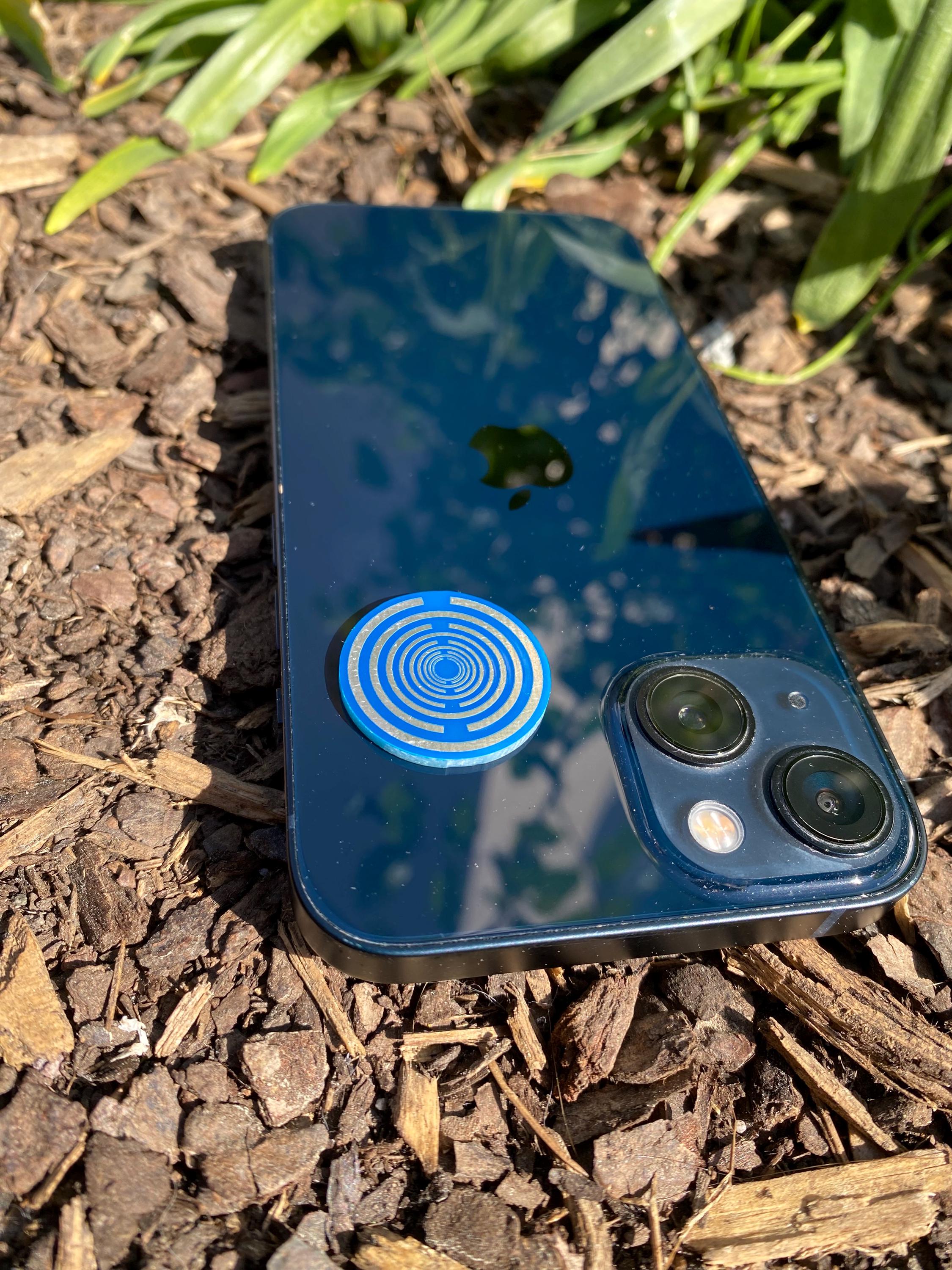 5G Lakhovsky EMF Handychip zum Aufkleben in der Farbe blau | Schutz vor Strahlung für Handy, Computer & WLAN Router