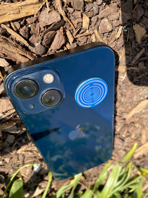 5G Lakhovsky EMF Handychip zum Aufkleben in der Farbe blau | Schutz vor Strahlung für Handy, Computer & WLAN Router
