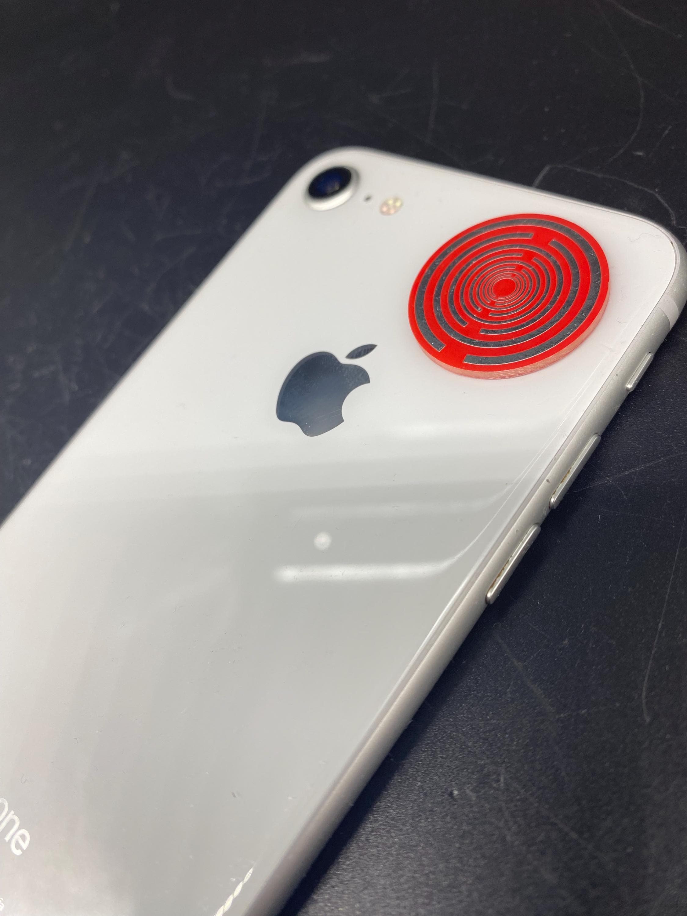 5G Lakhovsky EMF Handychip zum Aufkleben in Rot | Schutz vor Strahlung für Handy, Computer & WLAN Router