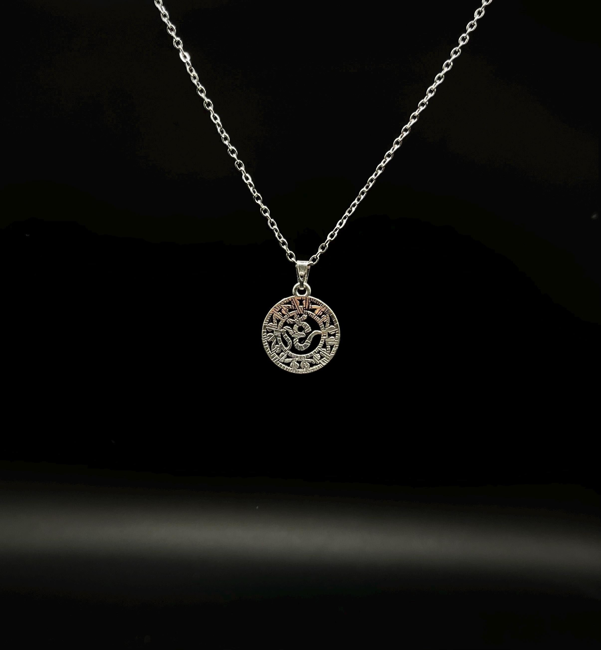 Om Anhänger 925 Silber | Spirituelle Halskette Yoga Meditation | AUM Symbol Schmuck | Buddhistischer Glücksanhänger | Achtsamkeit